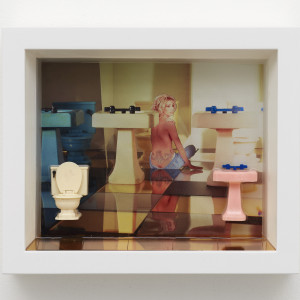 Color Pictures/Deep Photos (White Toilet/Girl in Jeans/Pink Sink), 2022