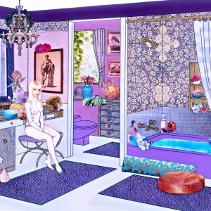 The Instant Decorator (Lavender Bathroom)