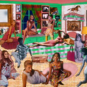 The Instant Decorator (Pink and Green Bedroom Slumber Party / Really Crowded)