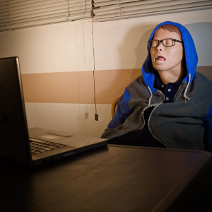 Boy II/Silver Desk/Three-Quarter View